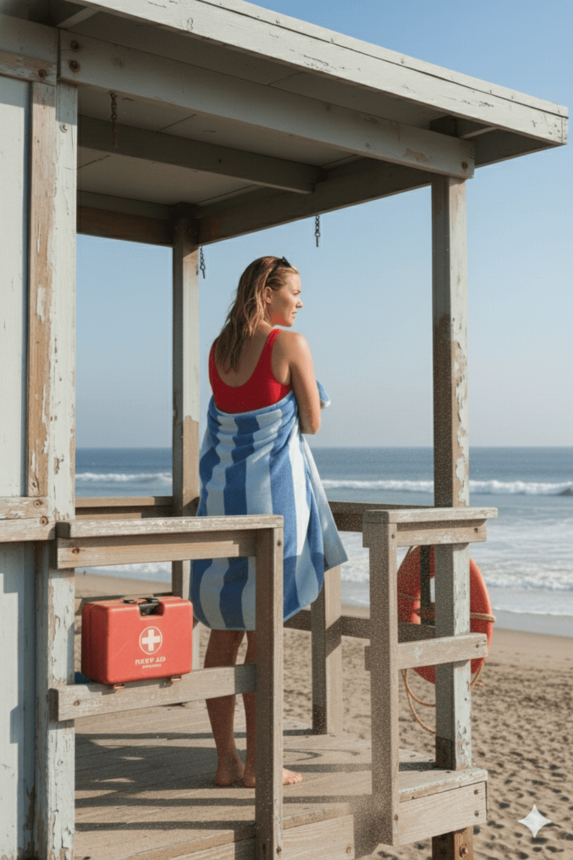 Cambiarse con toalla